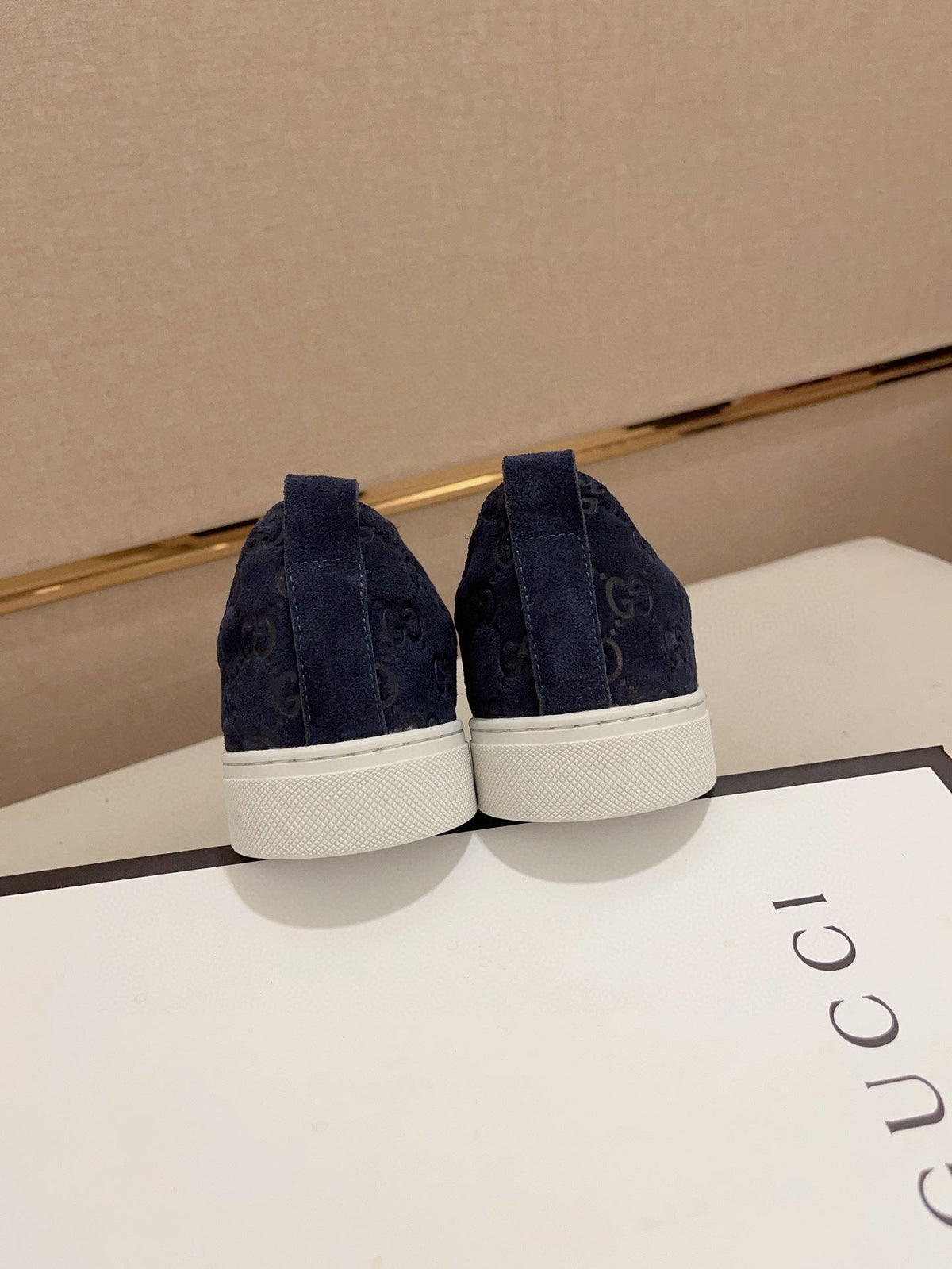 GG Men's Sneaker Blue Suede 448477