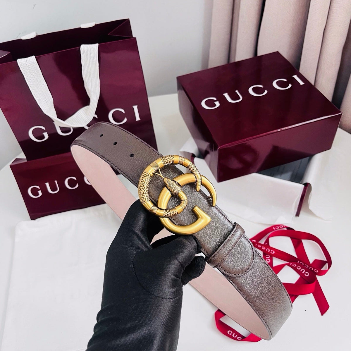 Gucci 2026 Marmont Belt 40mm Leather