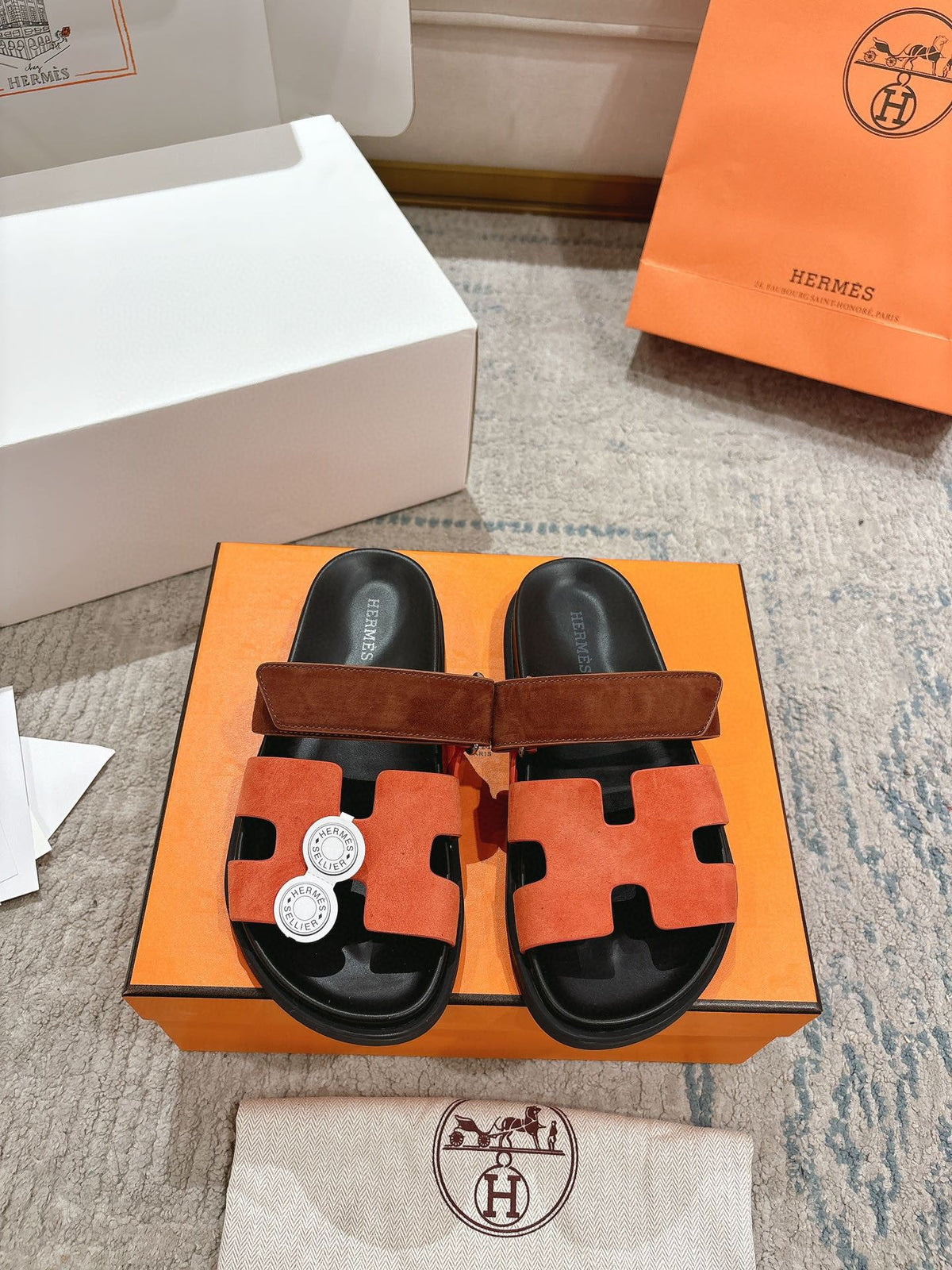 HM 25 Chypre Sandal Orage Brown Suede