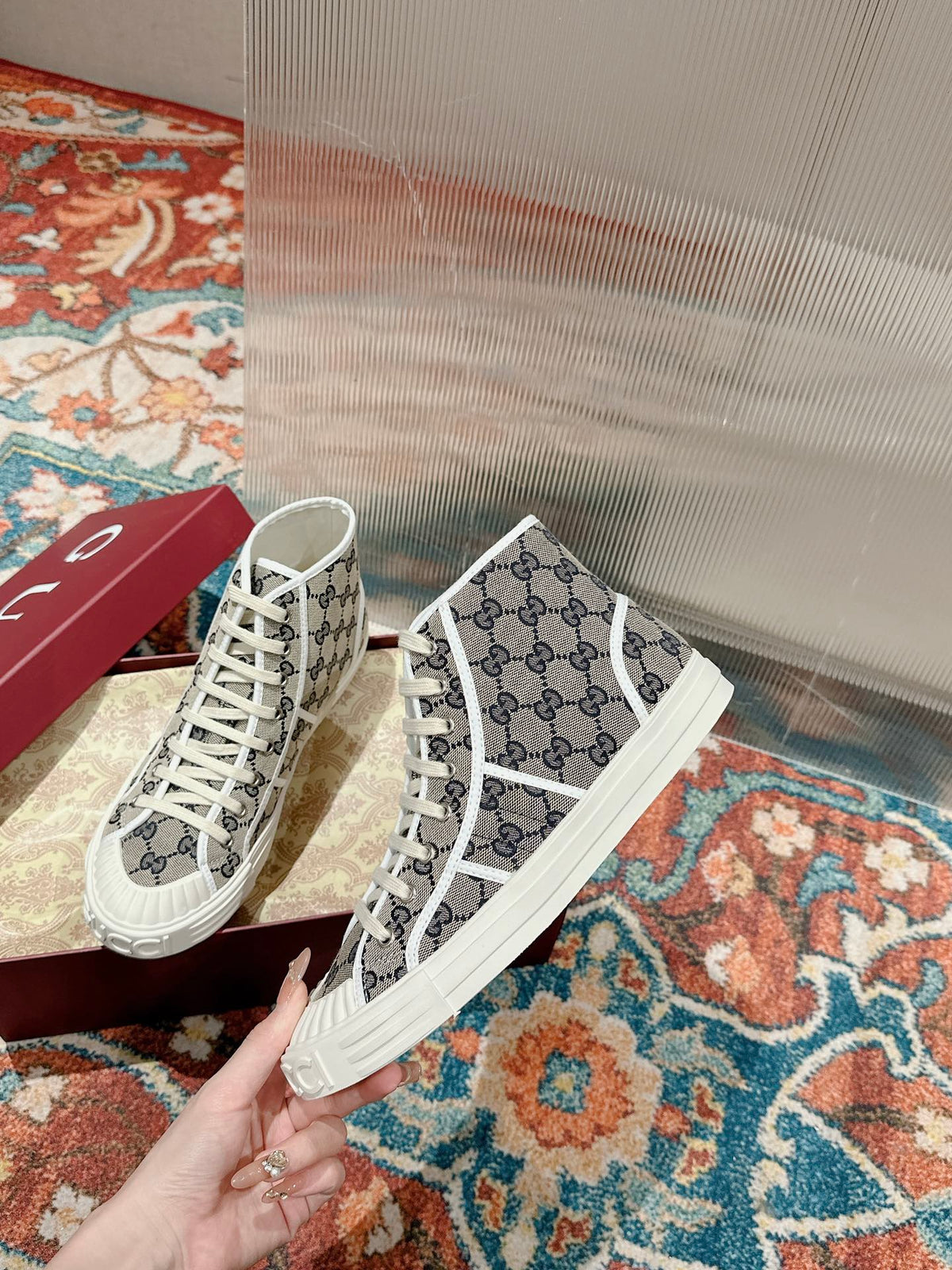 Gucci 2026 High-Top Sneakers Canvas 989036