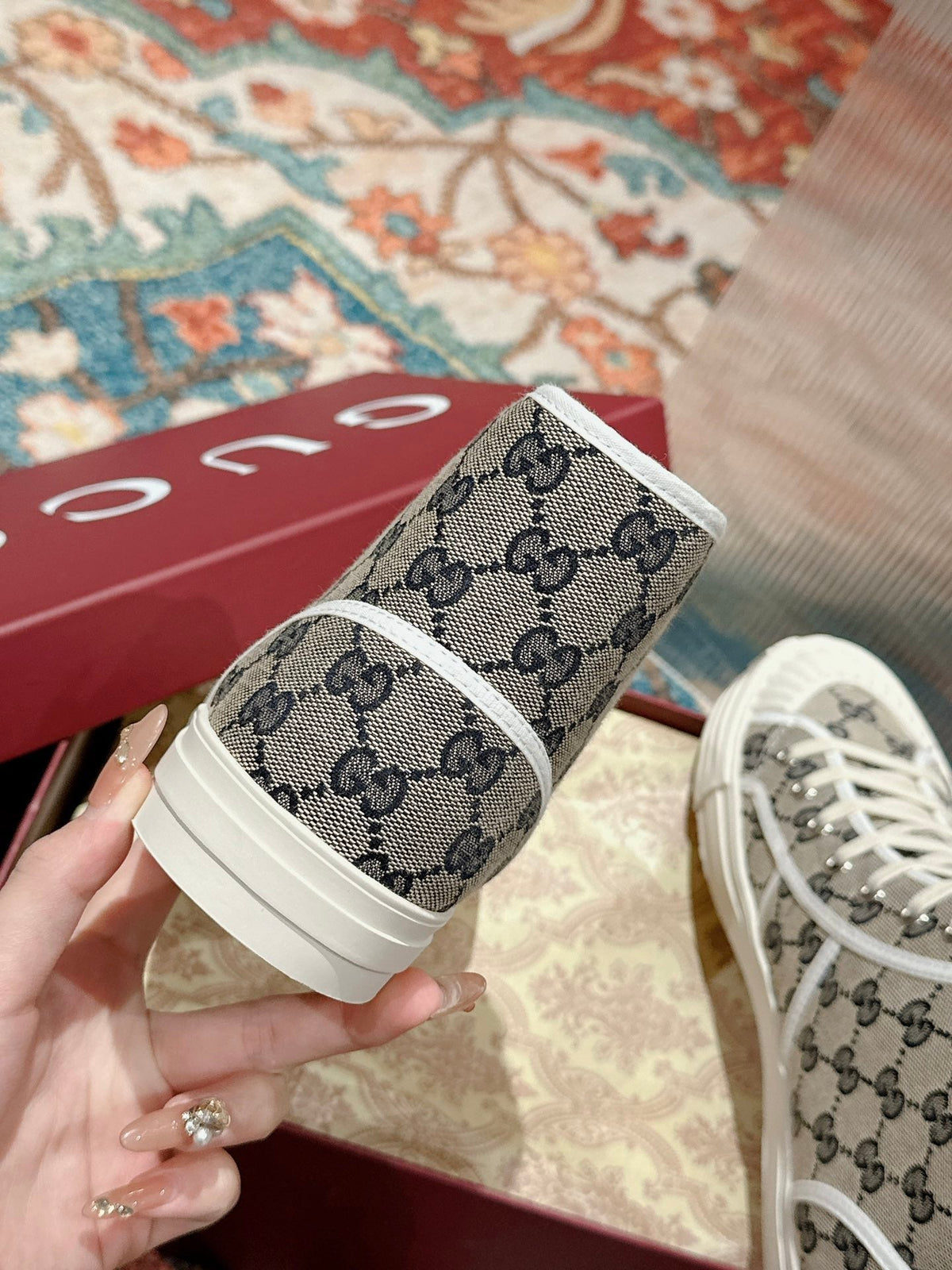 Gucci 2026 High-Top Sneakers Canvas 989036