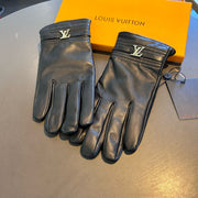 LV Gloves In Black Lambskin 476584