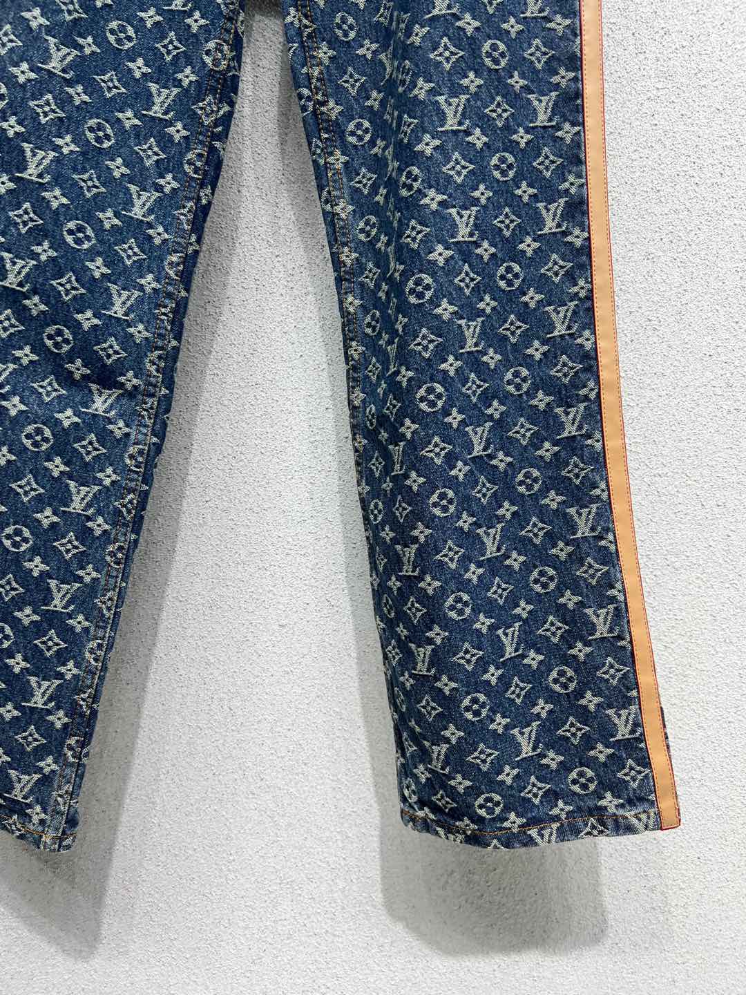 LV Monogram Denim Tailored Pants