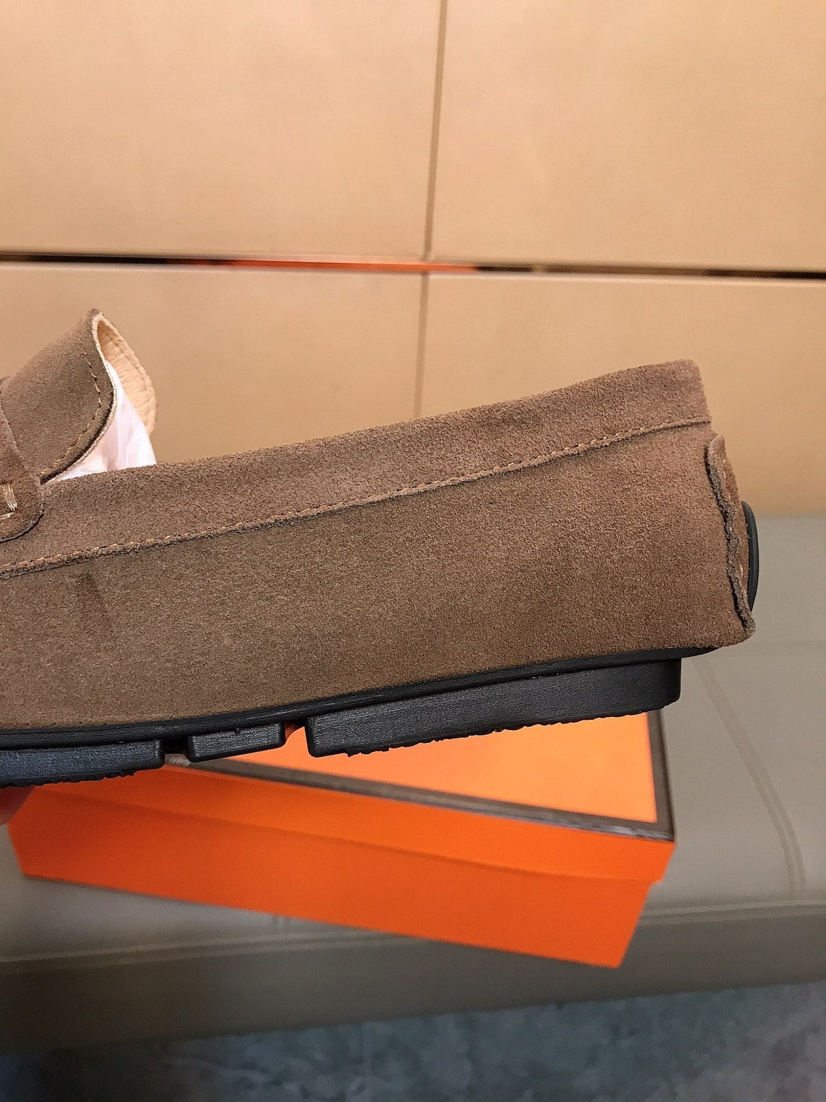 GG Men's Loafer Brown Suede 526673