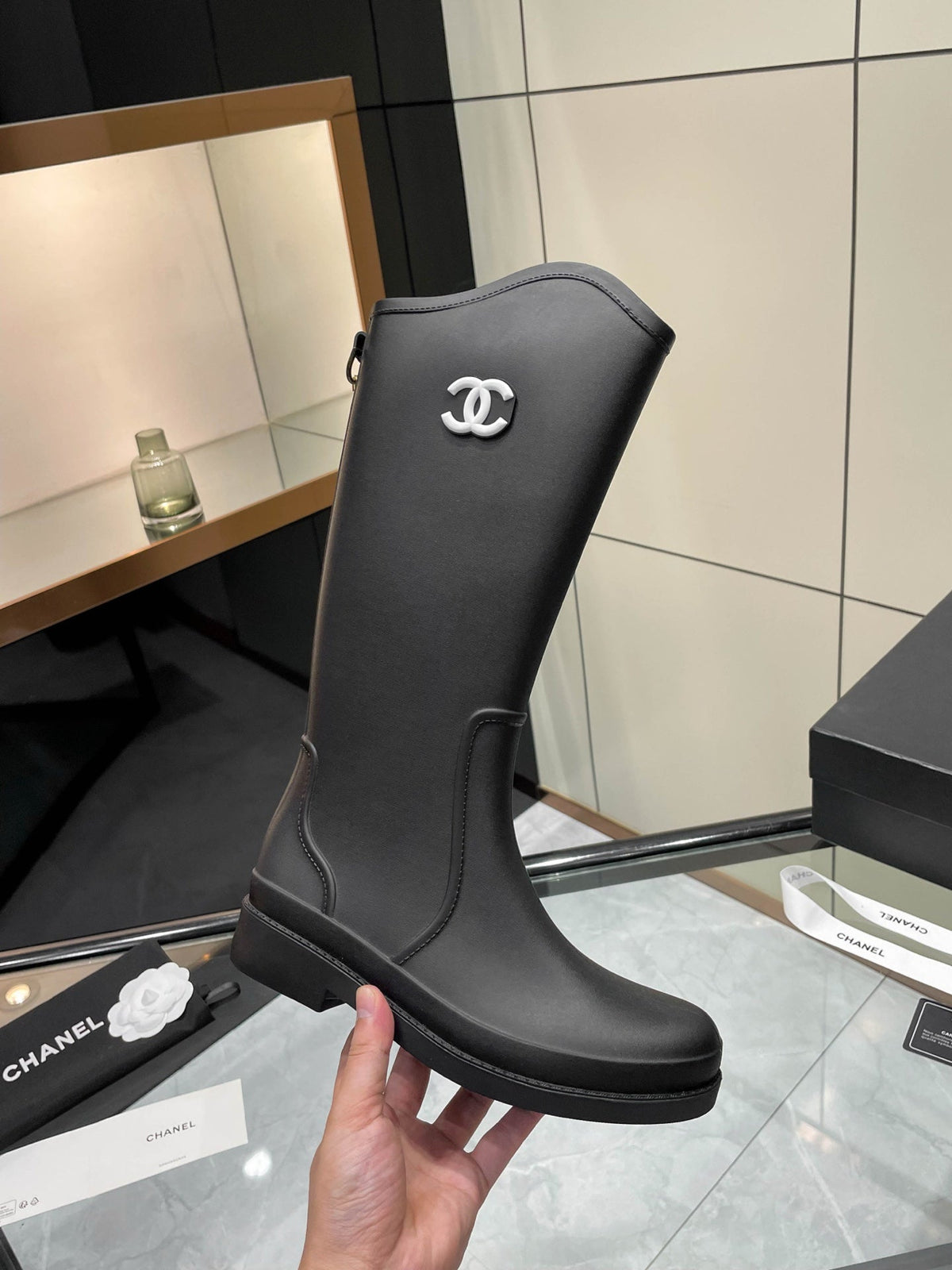Chanel 2026 Caoutchouk CC Boots Rubber 191176