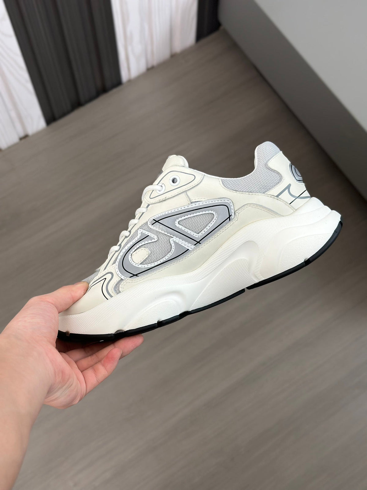 CD B22 SNEAKER CREAM MESH FABRIC