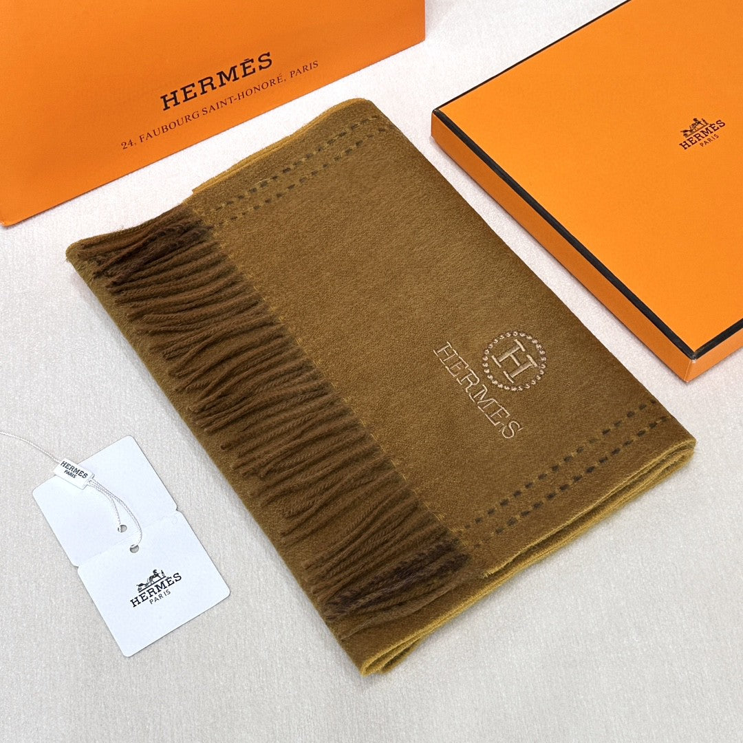 HM Scarf 190 CM Lighter Camel Wool 969440