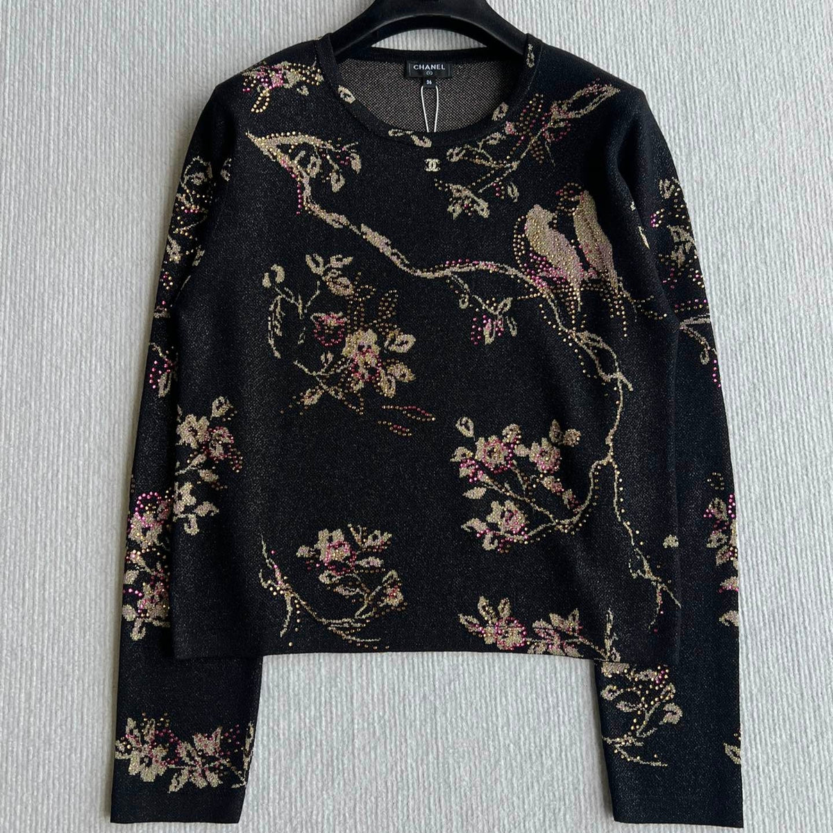 CC 25 Long-sleeved Shirt Black Metalised Fiber Cupro