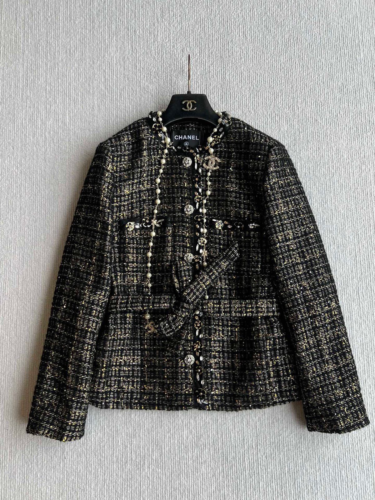 CC 25 Set Tweed Black Polyester Wool 289987