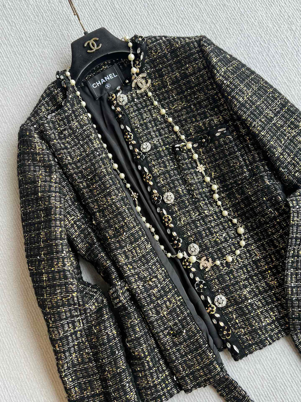 CC 25 Set Tweed Black Polyester Wool 289987