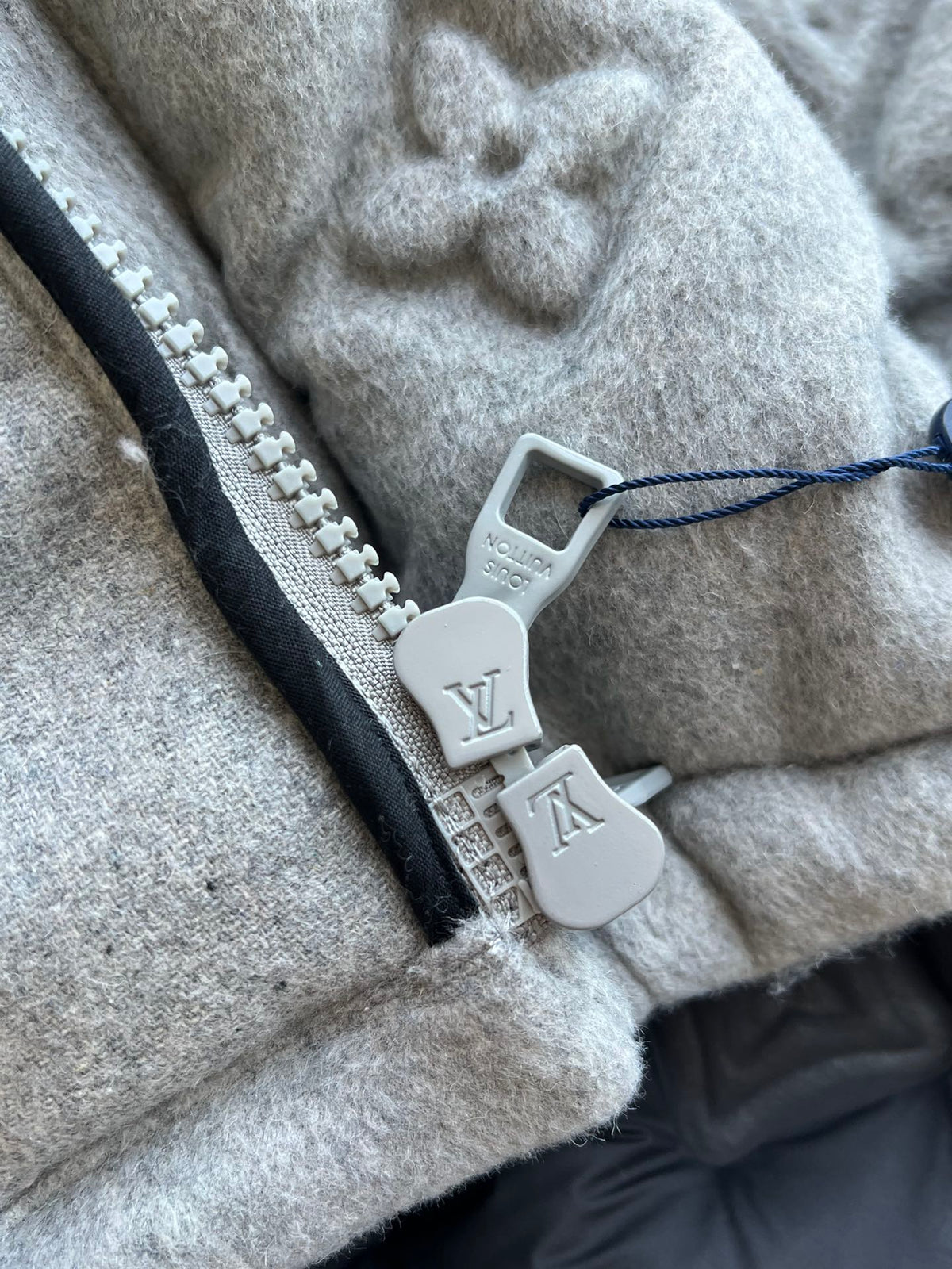 LV 25 Jacket Gray Cashmere Cotton 306784