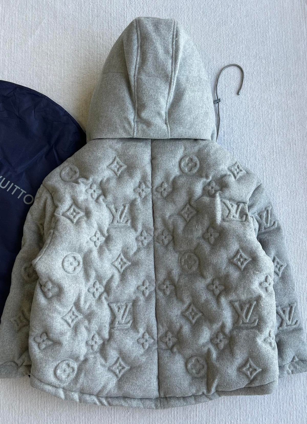 LV 25 Jacket Gray Cashmere Cotton 306784