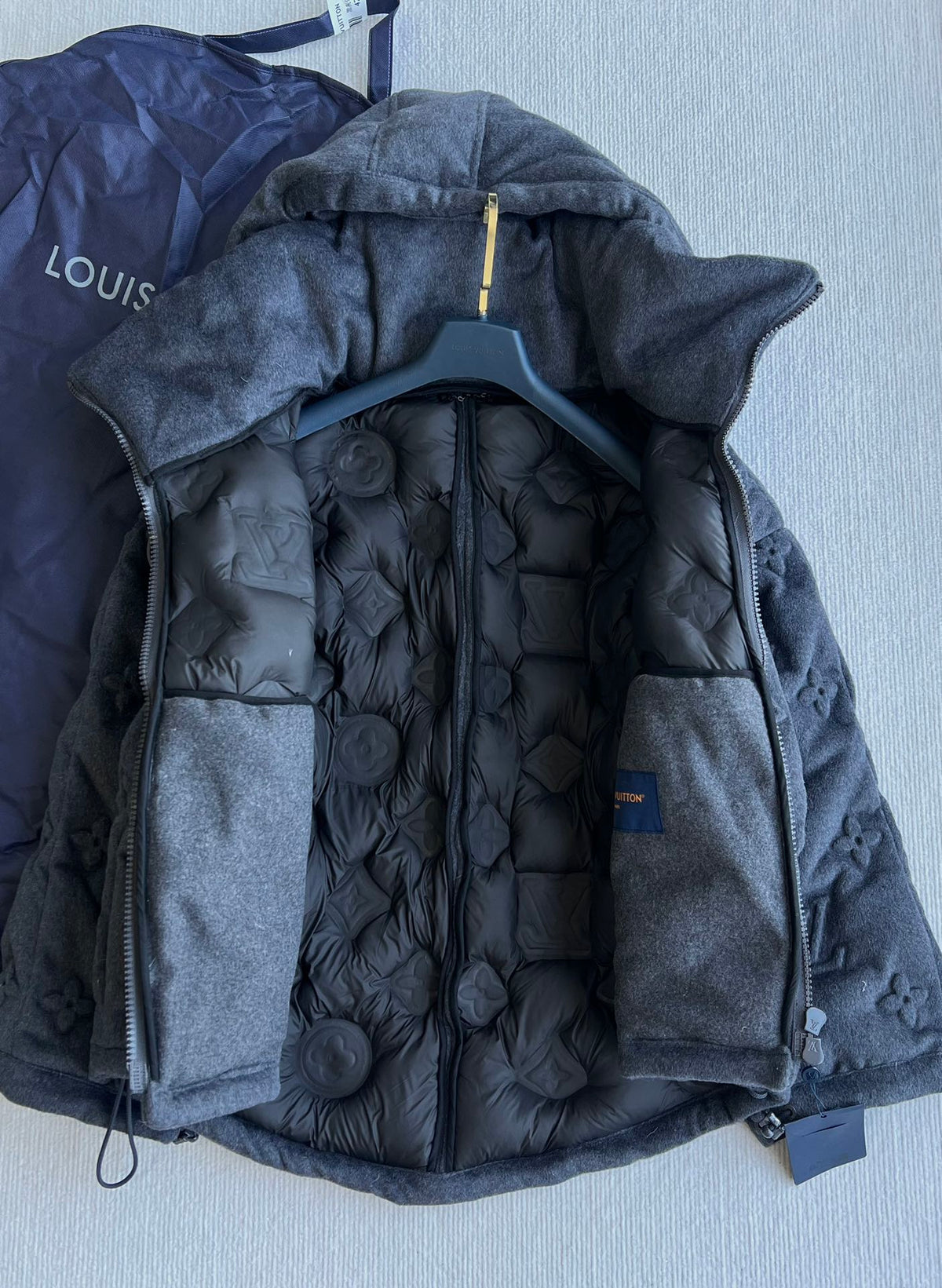 LV 25 Jacket Dark Gray Cashmere Cotton 306787