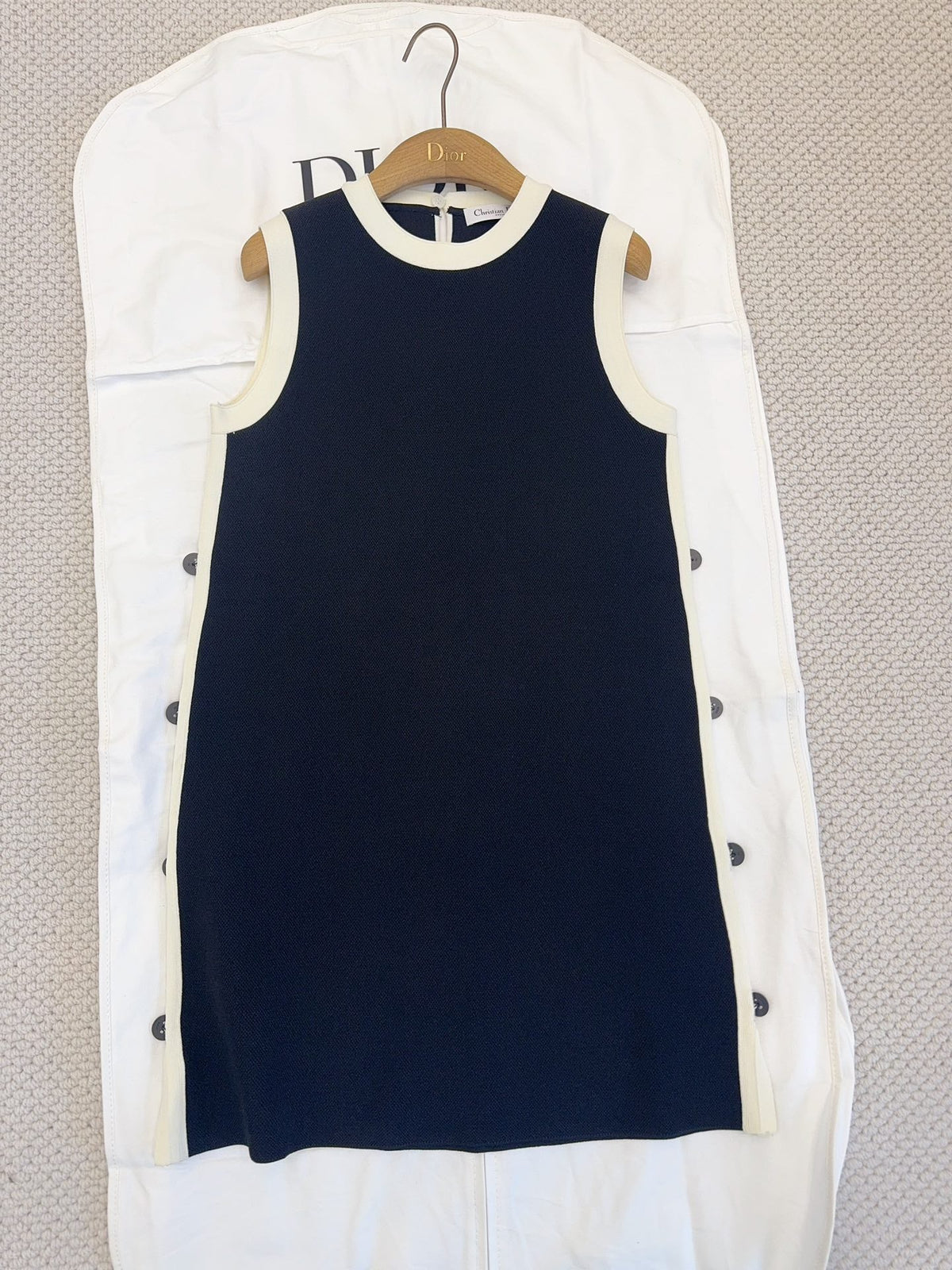 CD 25 Knitted Dress Black Cotton