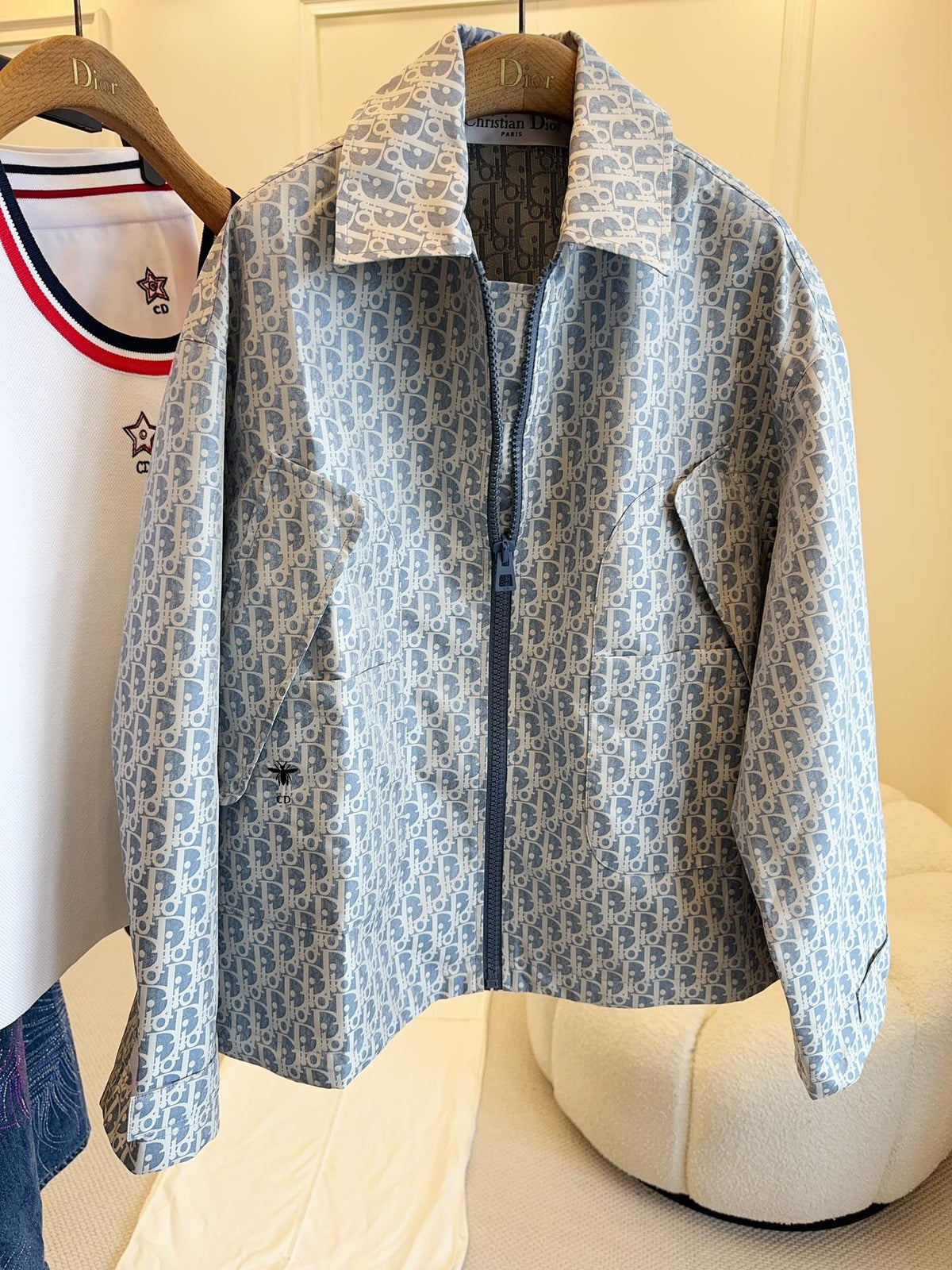 CD 25 Jacket Light Blue Polyester