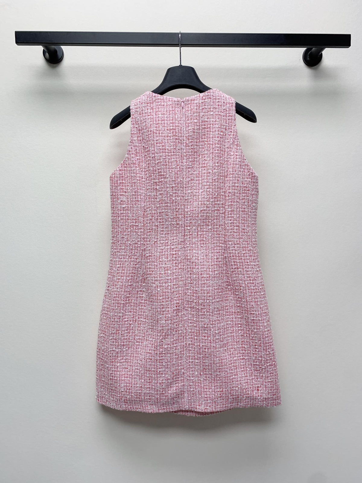 CC 25 Flower Woven Dress Tweed Pink Polyester Cotton 257307