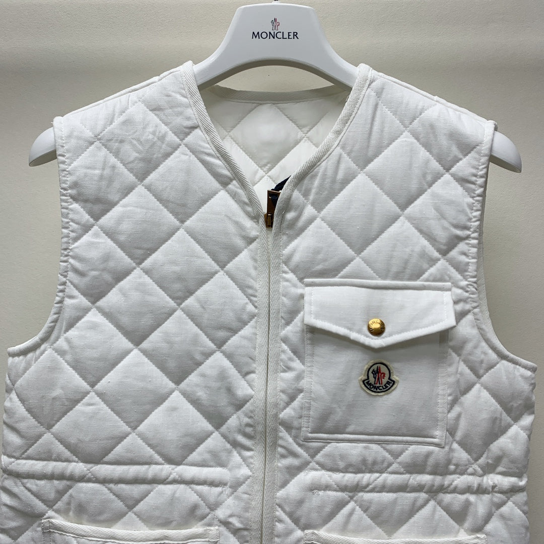 Moncler 25 Plaid Vest Polyester 281618