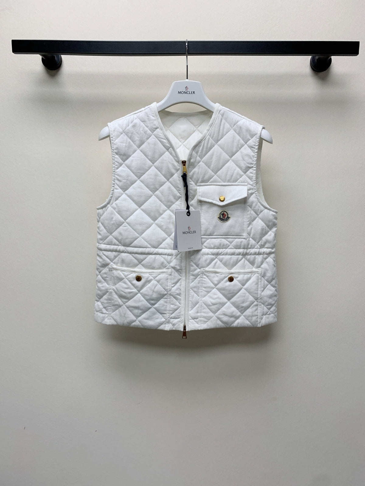 Moncler 25 Plaid Vest Polyester 281618