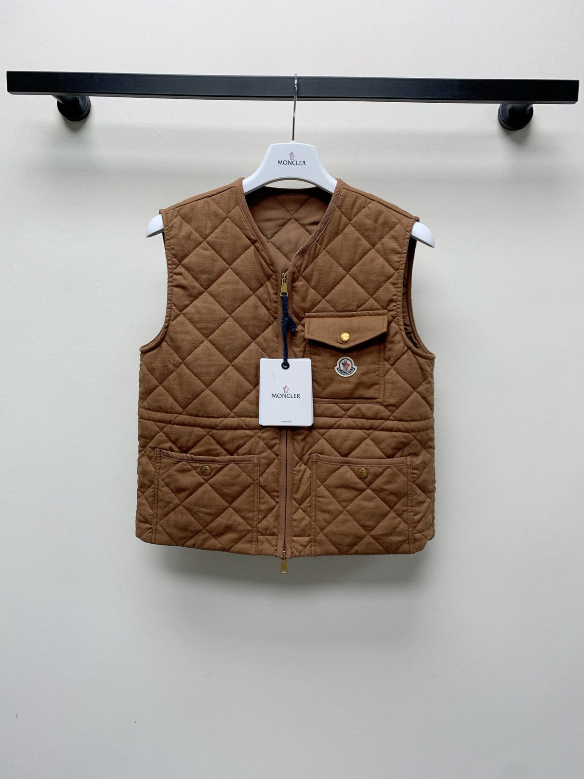 Moncler 25 Plaid Vest Polyester 281618