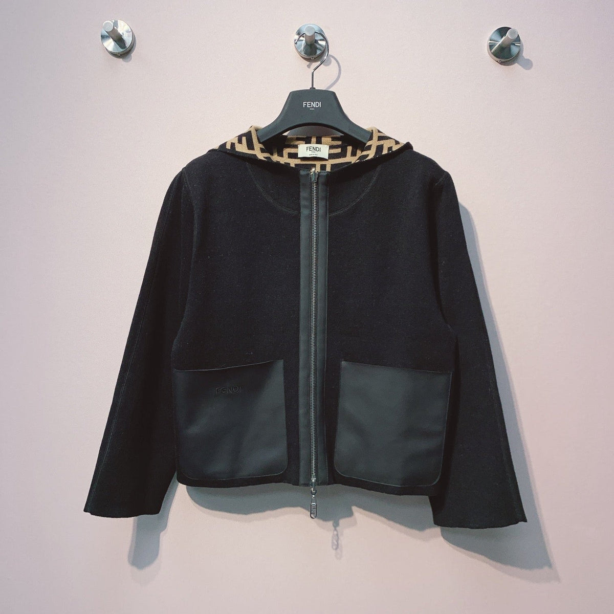 Fendi 25 Jacket Black Wool 0017