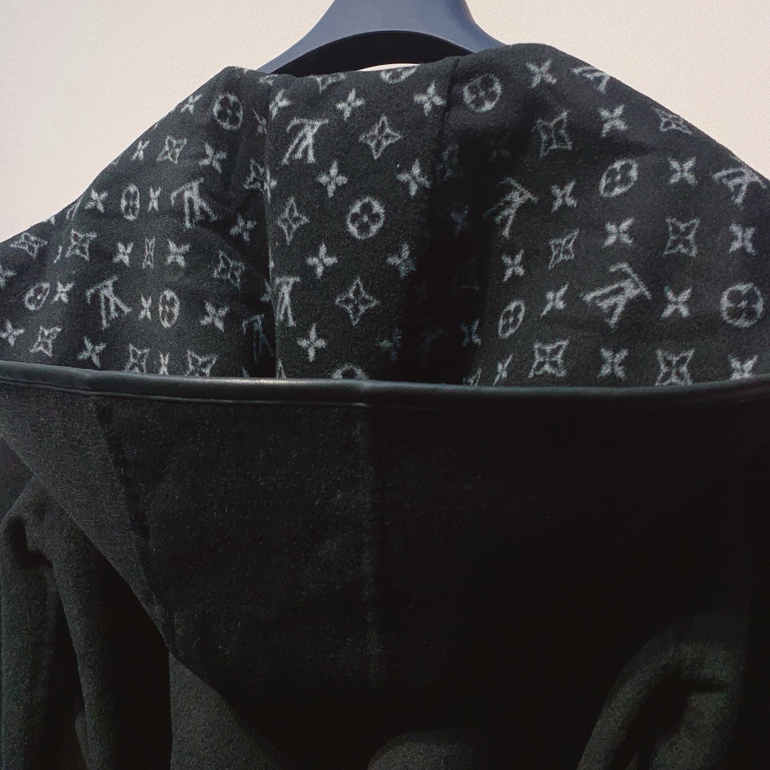 LV 25 Jacket Black White Wool 301574