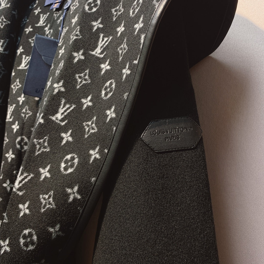 LV 25 Jacket Black White Wool 301574