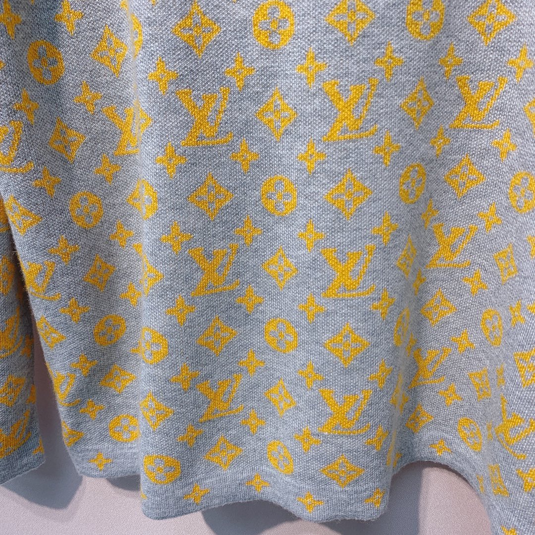 LV 25 Jacquard Round Neck Knit Sweater 305582