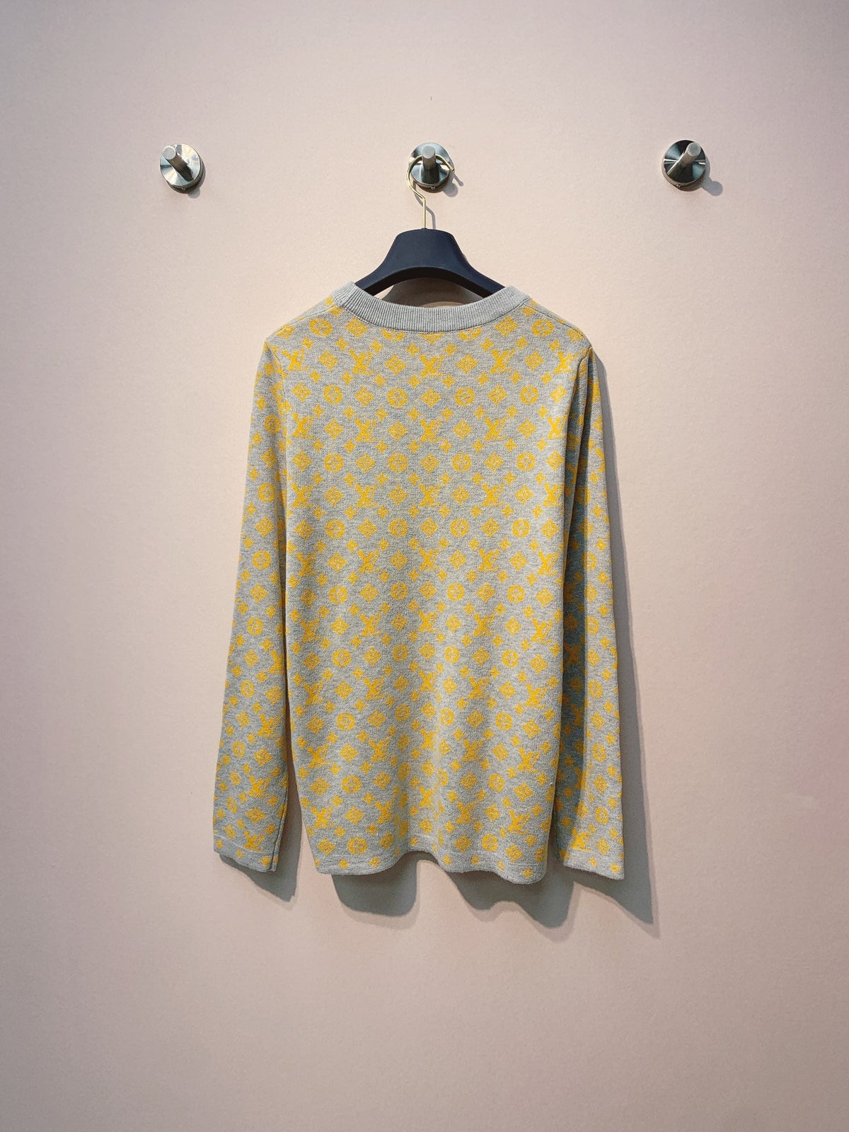 LV 25 Jacquard Round Neck Knit Sweater 305582