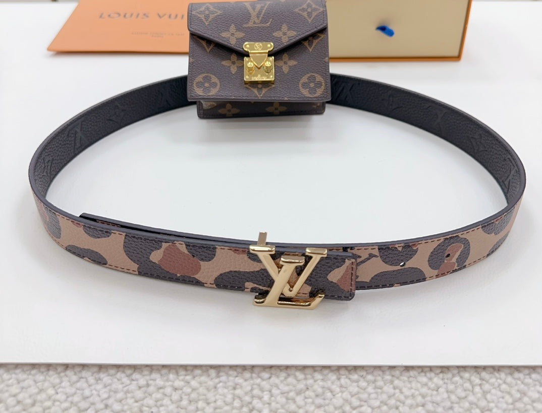 Lv Metis Belt Bag 30 Camo Pattern Brown Monogram