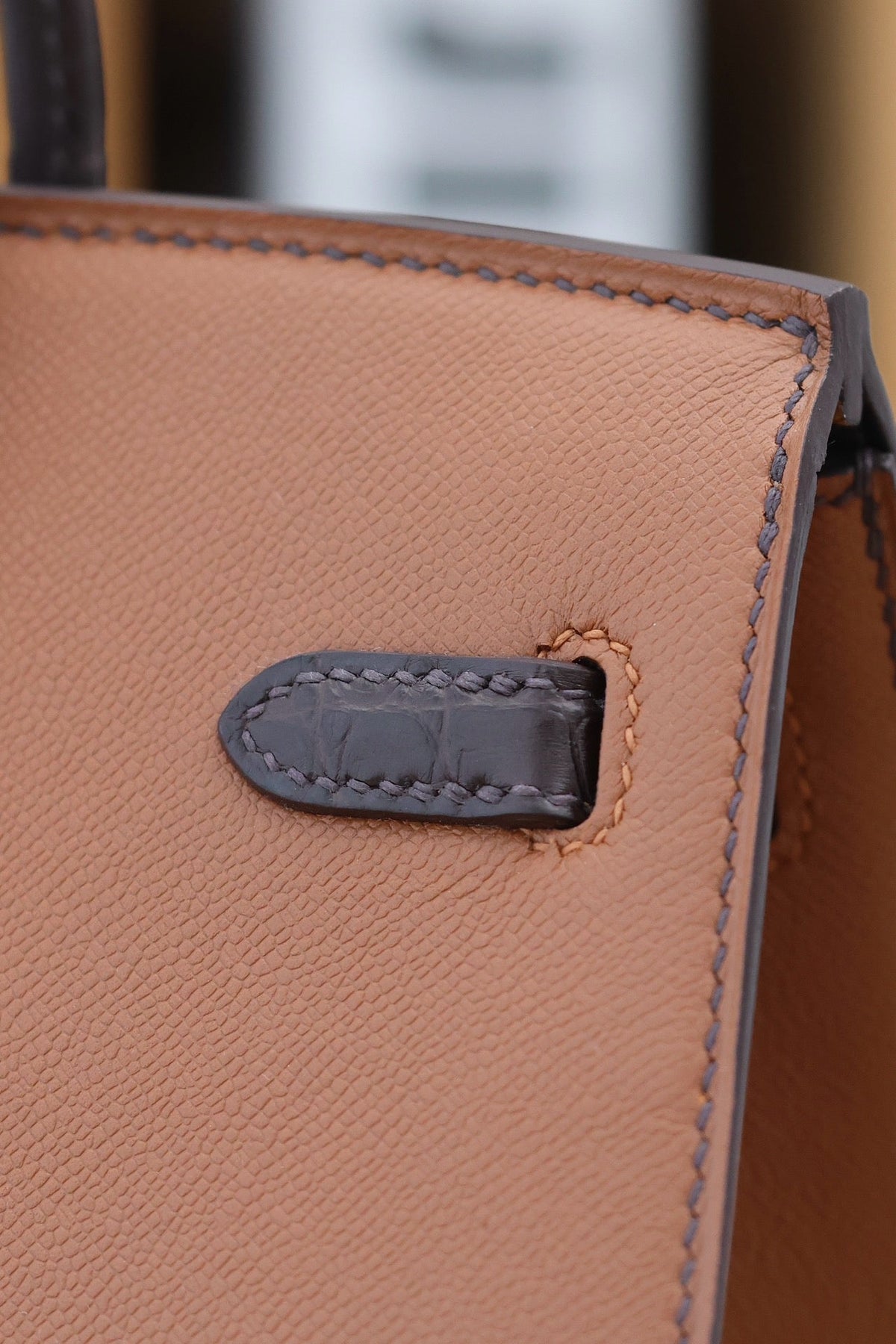 HM Birkin Faubourg Touch 20 Golden Brown Madame with Epsom 228953