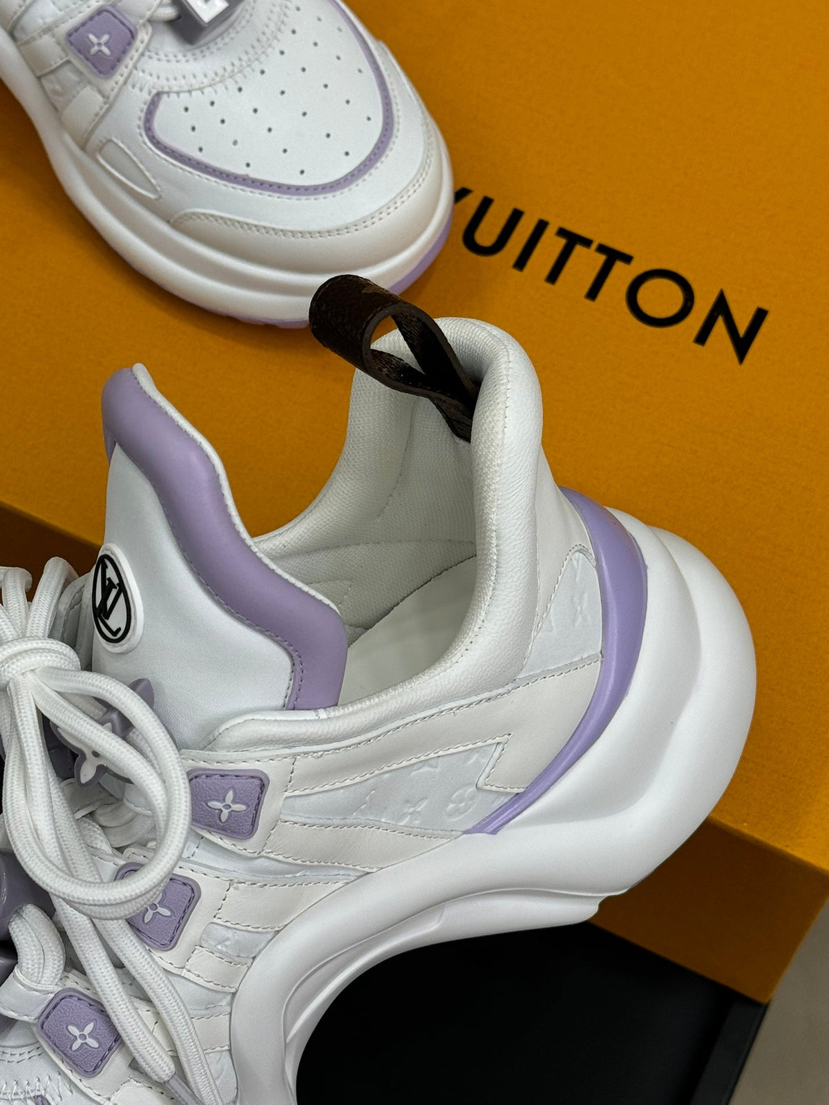 LV Archlight Sneaker White Mix Purple Calfskin