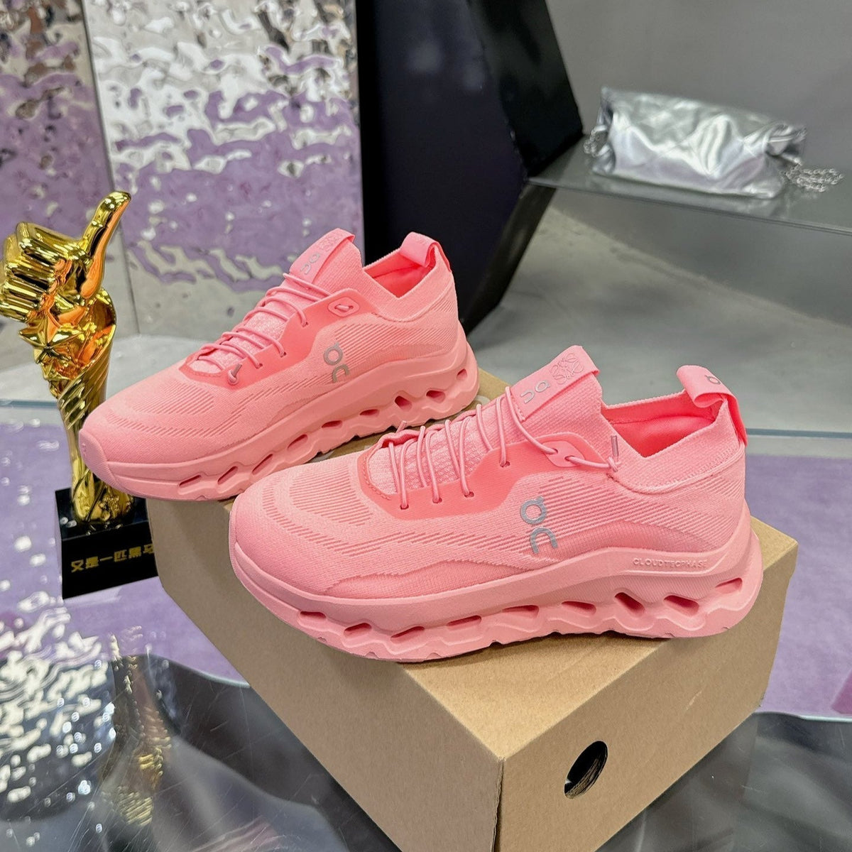 Loewe x On Cloudtilt Sneaker Pink Calfskin