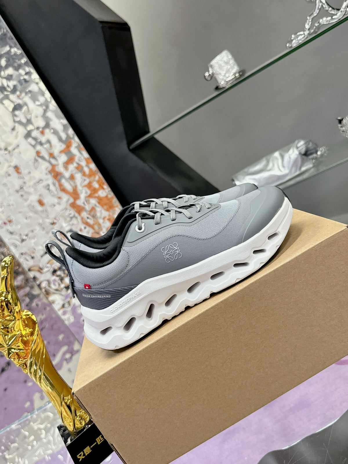 Loewe x Running Cloudtilt2.0 Sneaker Grey Calfskin