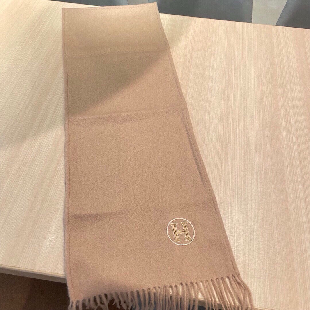 Scarf 180 CM In Pink Beige Cashmere 345957