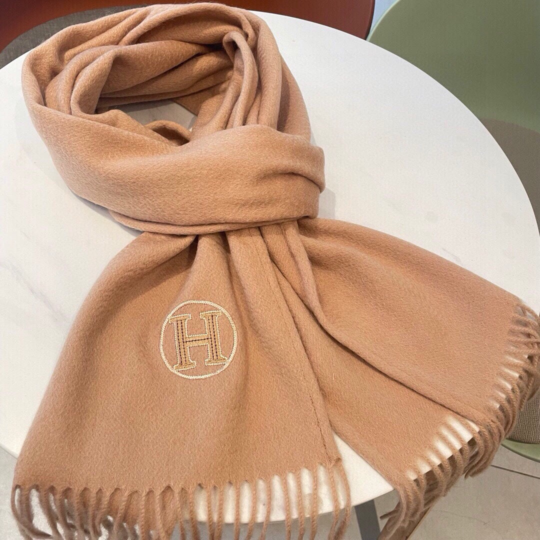 Scarf 180 CM In Pink Beige Cashmere 345957