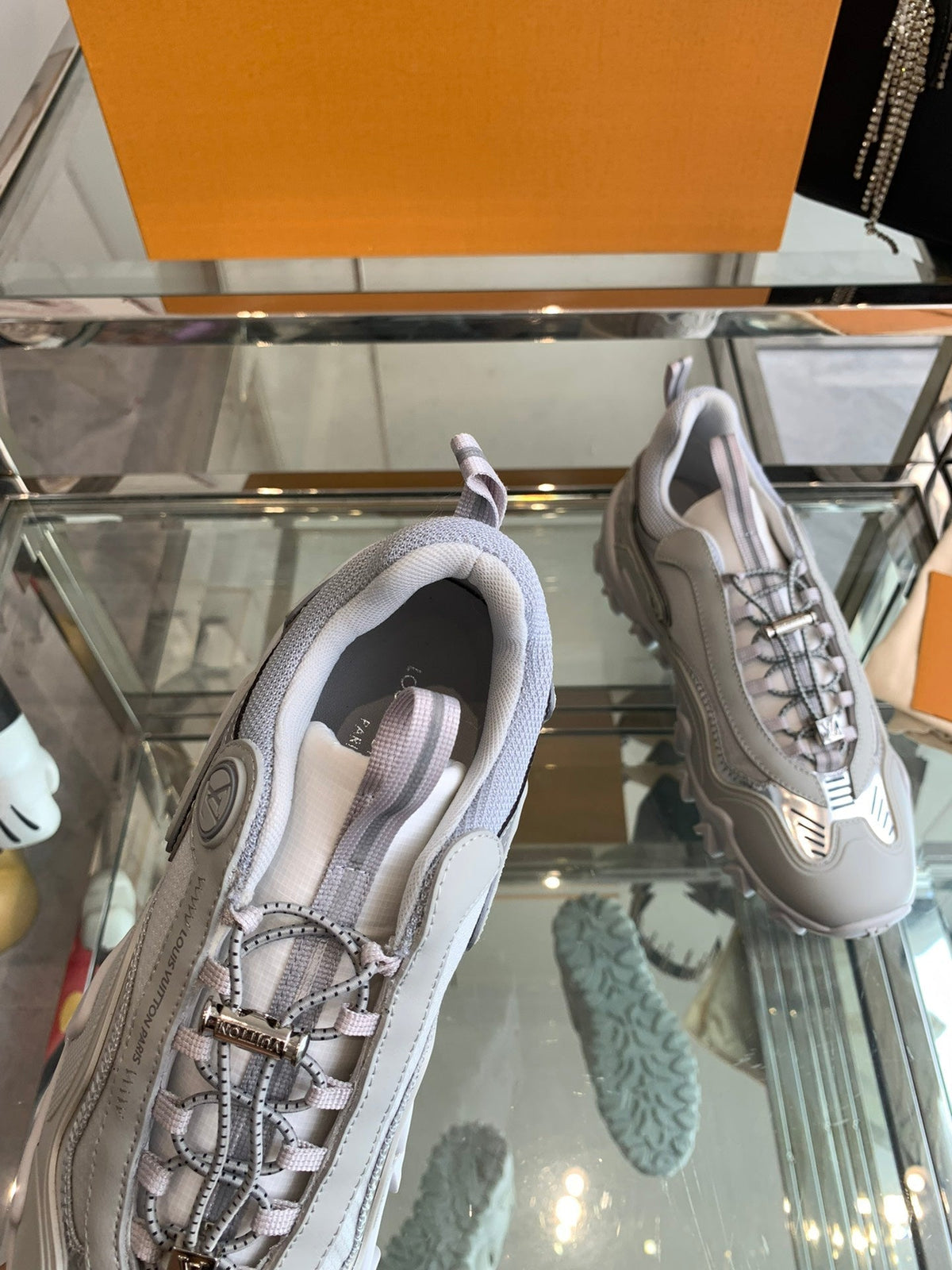 LV Rush Sneaker 40mm Grey Cowhide