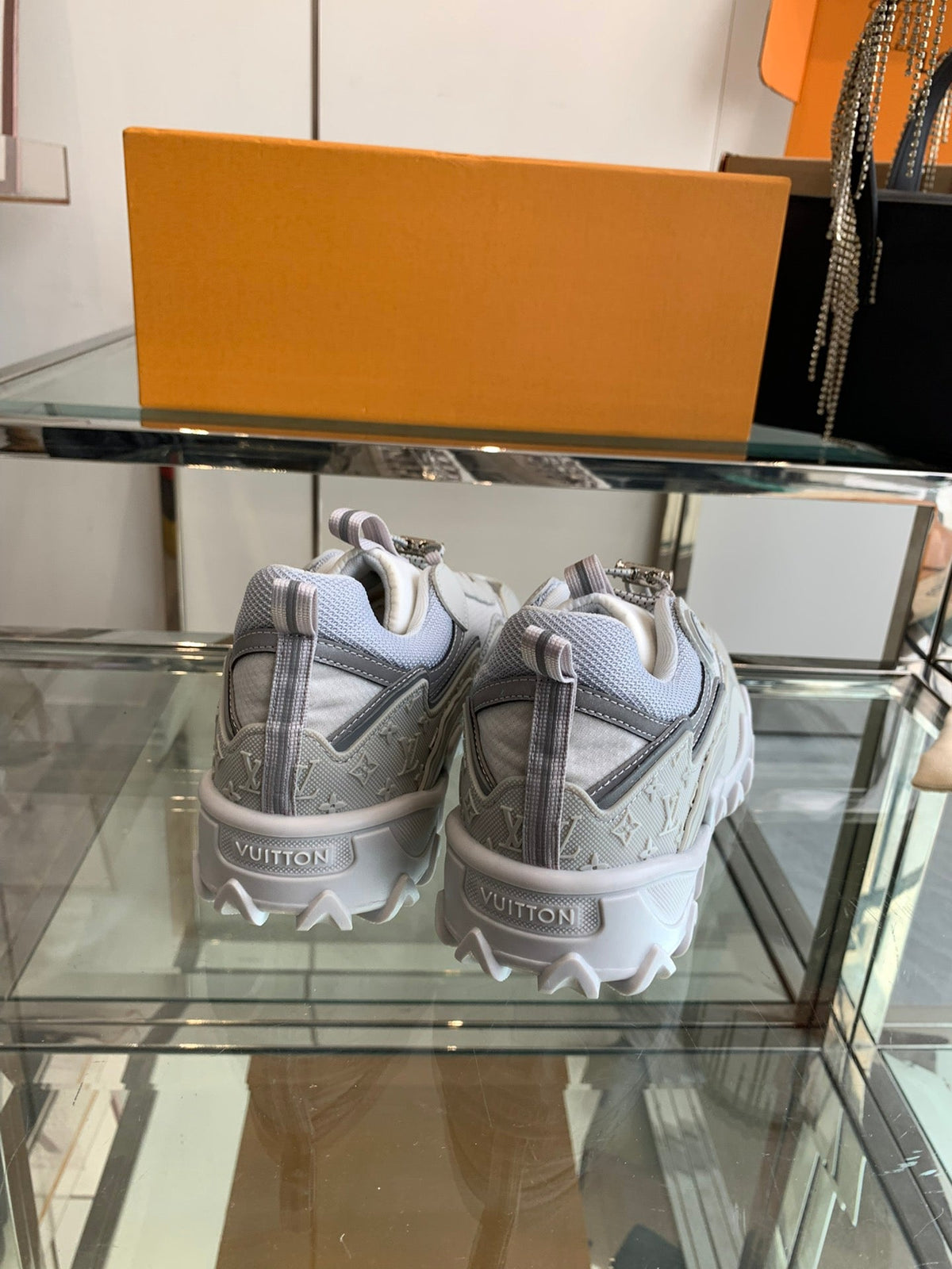 LV Rush Sneaker 40mm Grey Cowhide