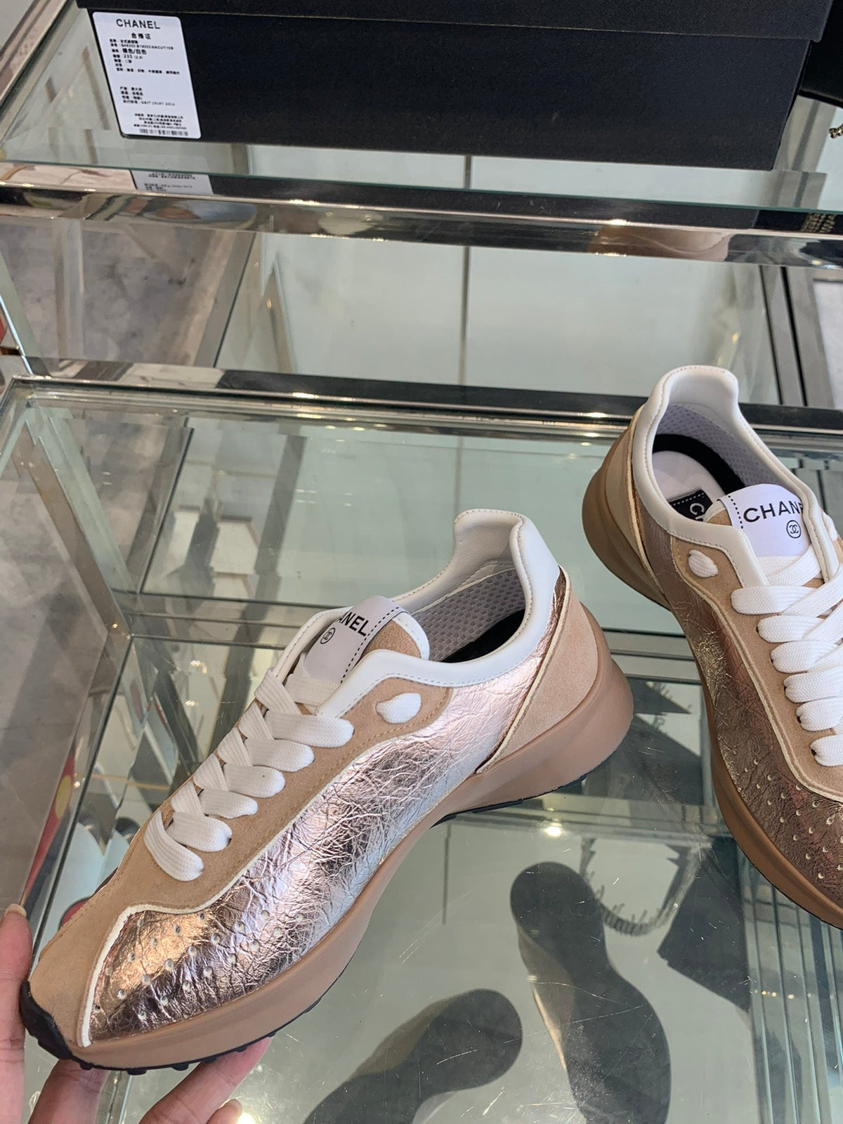 CC Sneaker Pink Cowhide 204112