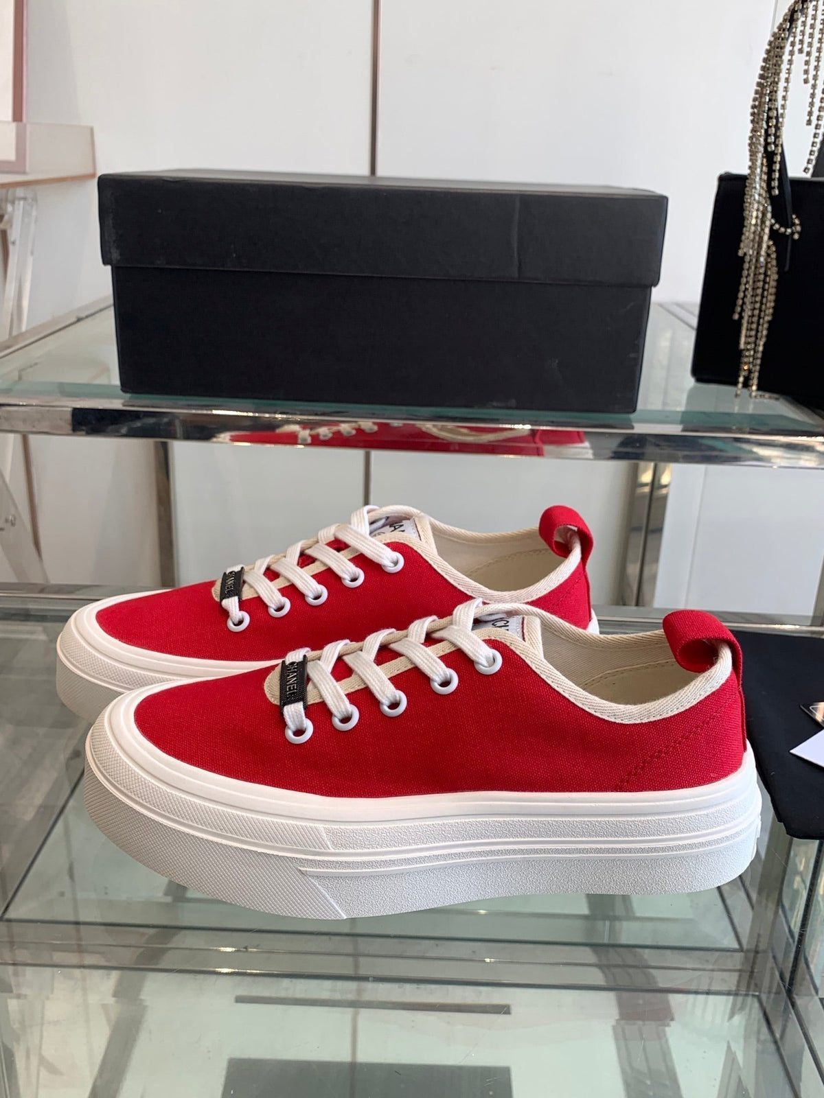 CC Sneaker Red Canvas 203267