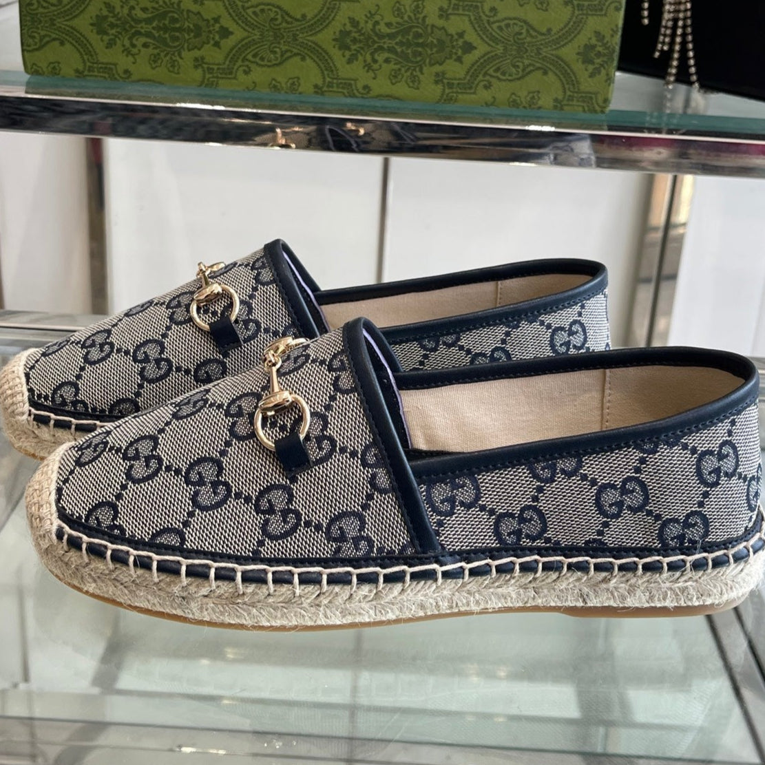 GC 2025 Espadrille With Horsebit Navy Blue Canvas 292313