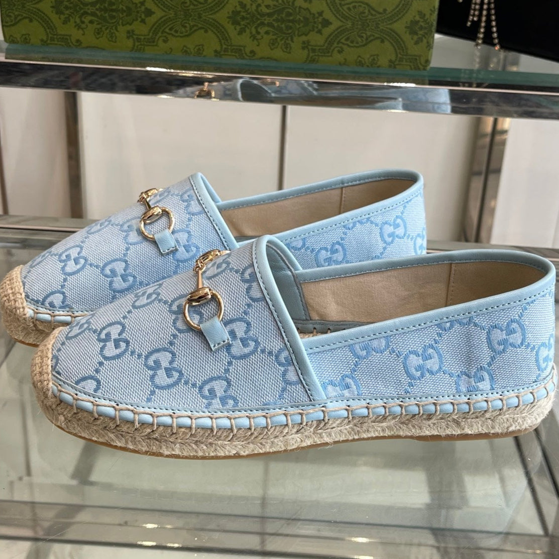 GC 2025 Espadrille With Horsebit Light Blue Canvas 292316