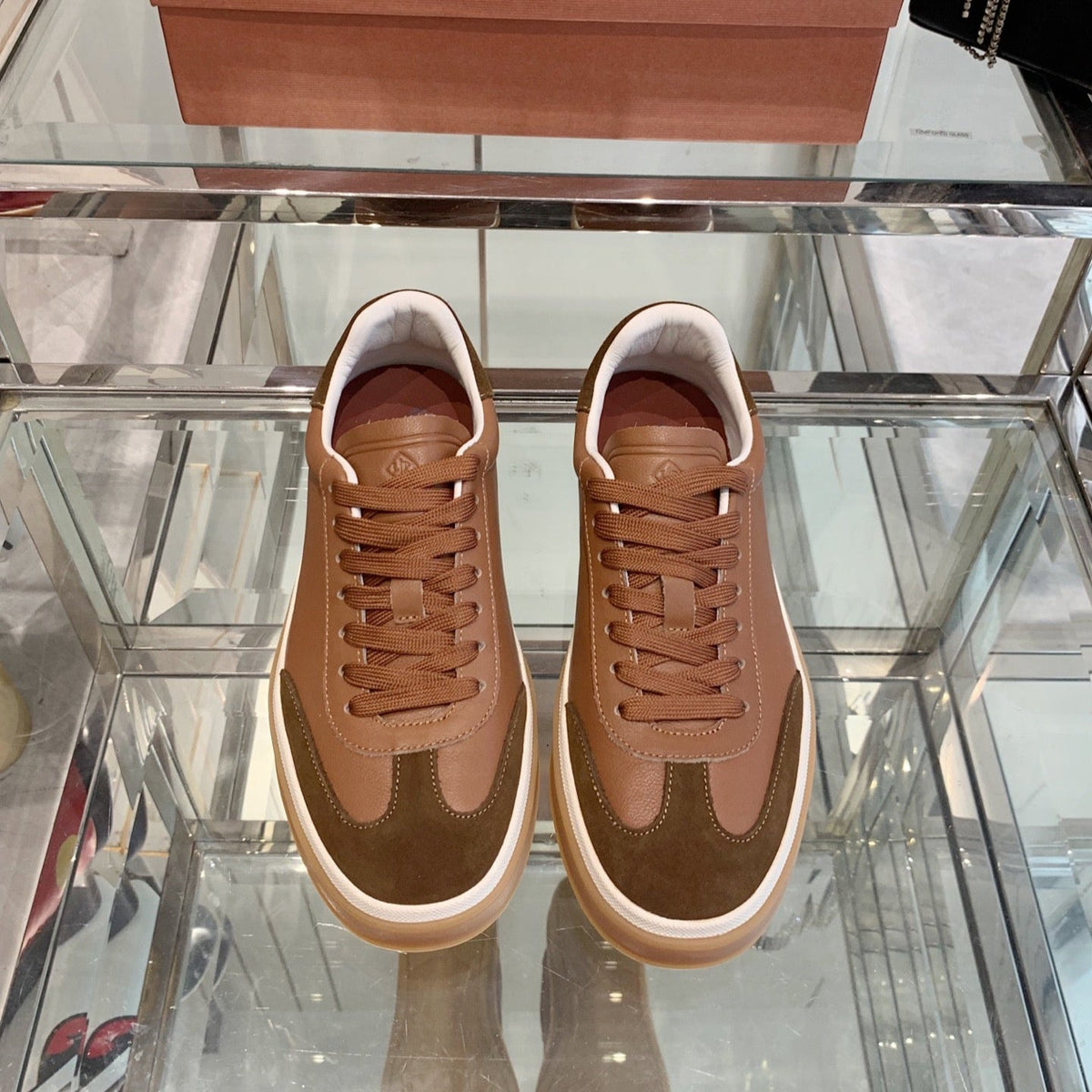 LP Tennis Walk Sneaker Brown Suede 307245