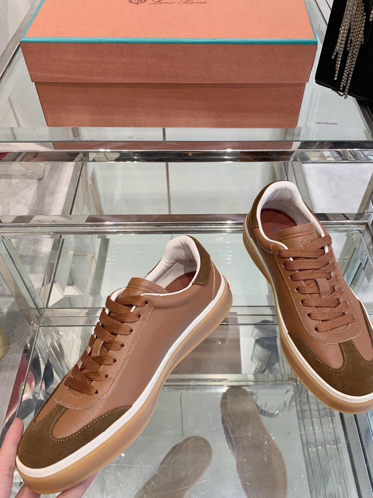 LP Tennis Walk Sneaker Brown Suede 307245