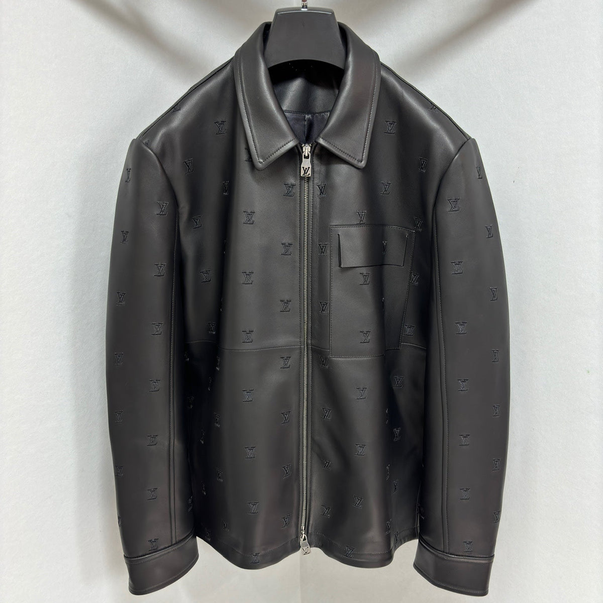 LV 25 Jacket Black Lambskin Silk 298825