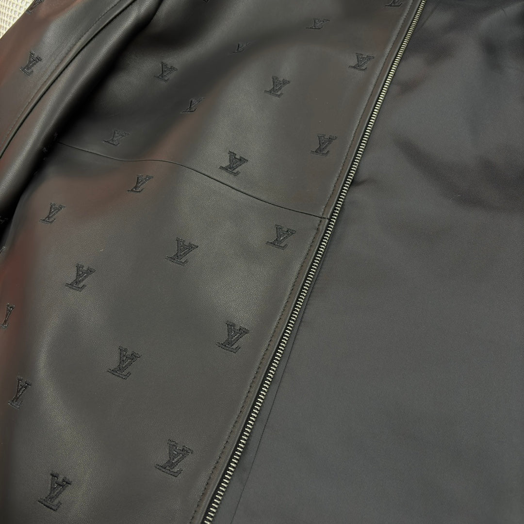 LV 25 Jacket Black Lambskin Silk 298825