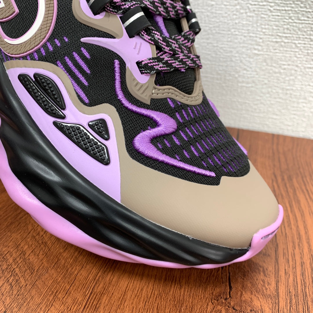 GG Men's Ripple Sneaker Black Purple Mesh 536994