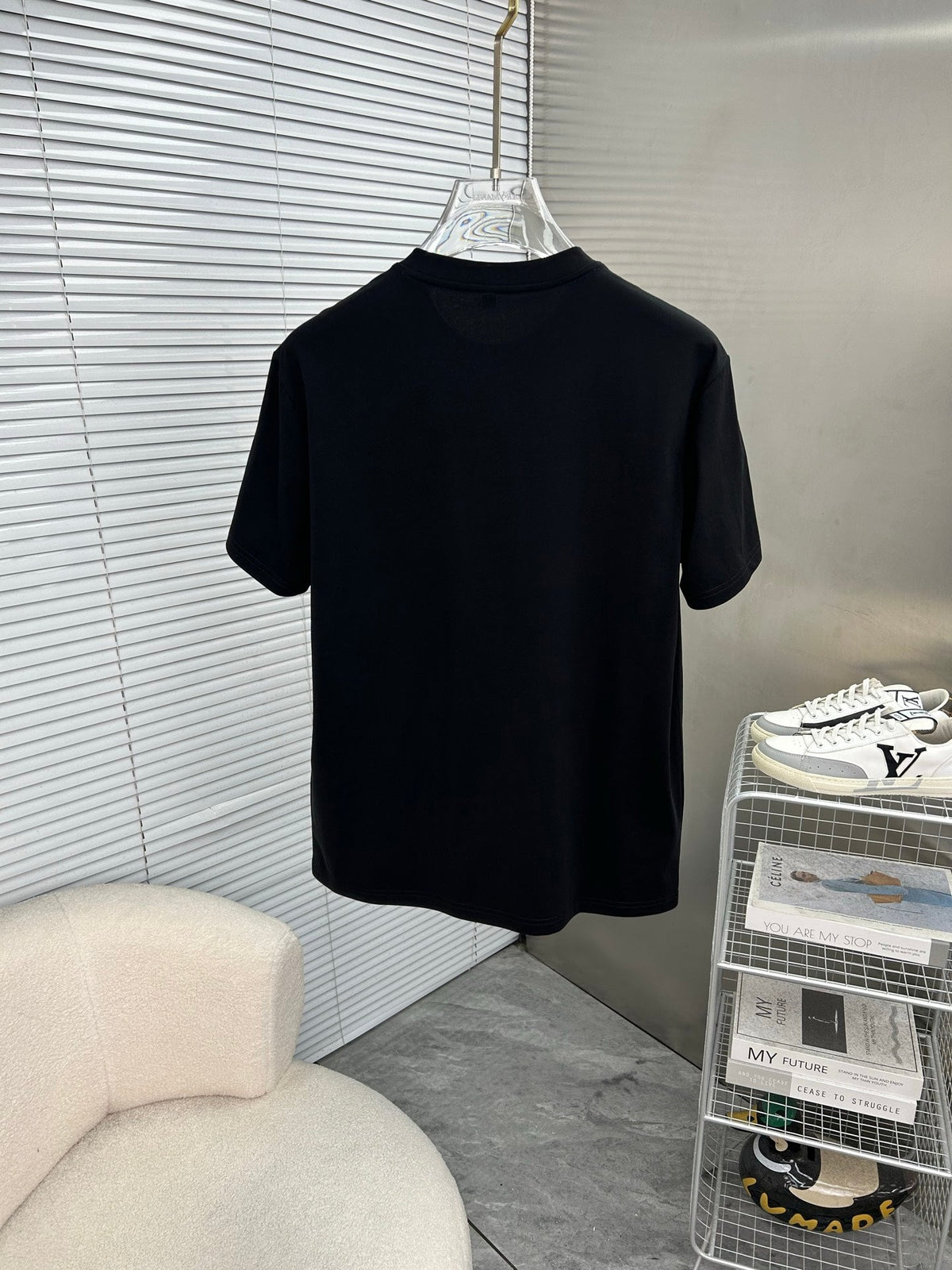 CD 2026 Short Sleeve T-Shirt Black White Cotton 317014