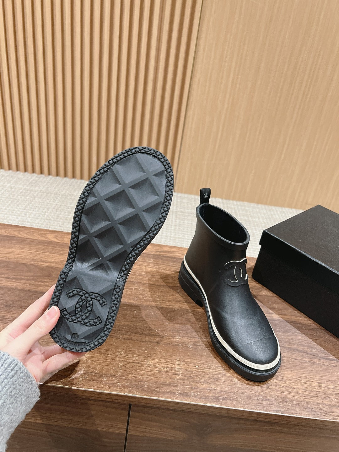 CC RAIN BOOTS BLACK TPU