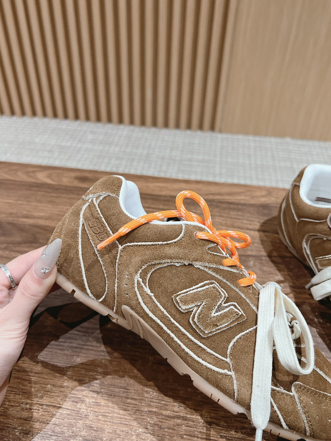 Miu Balance 530 SL Cinnamon Suede Sneaker