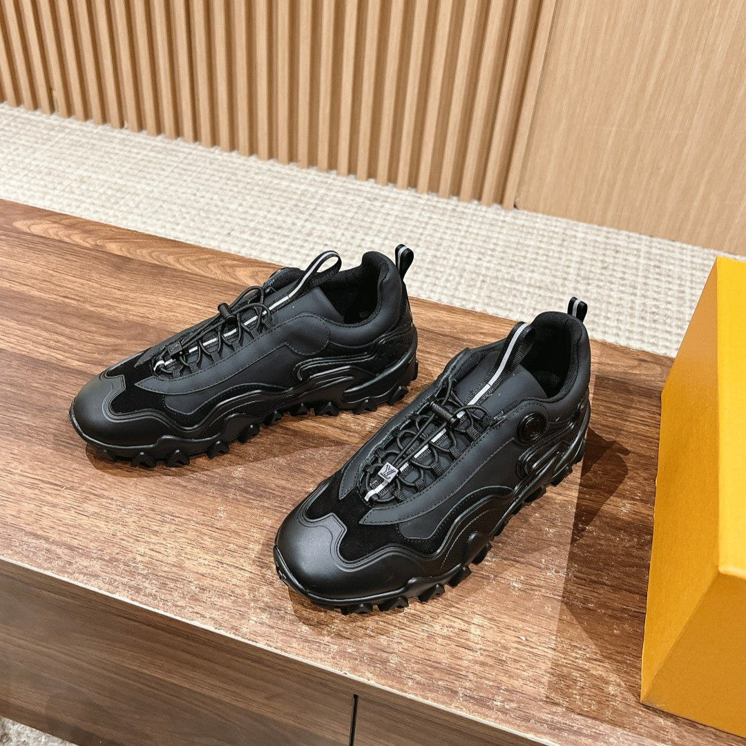 LV Rush Sneaker Black Cowhide